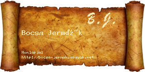 Bocsa Jermák névjegykártya